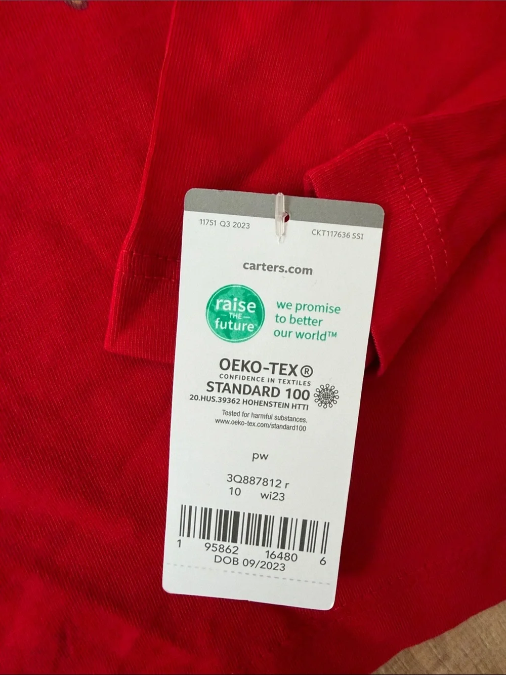NWT Carter's Red Long Sleeve Tee with Alligator Valentine Graphic size 10